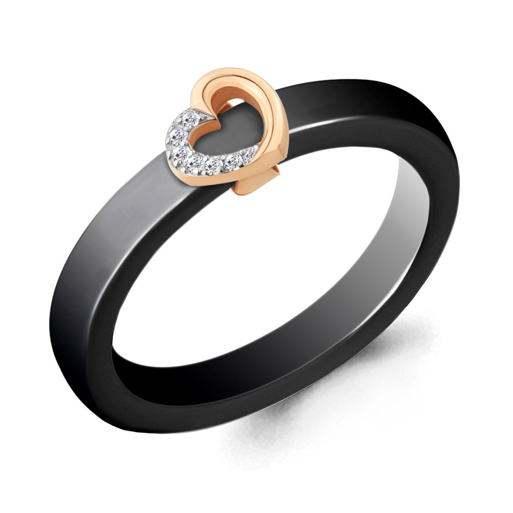 

Кольцо из серебра с керамикой р. 17,5 Aquamarine 68444_925_з, 68444_925_з