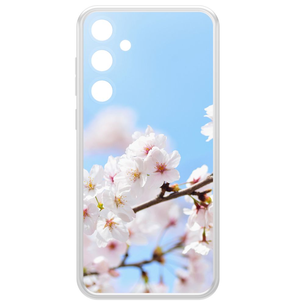 

Чехол-накладка Krutoff Clear Case Цветение для Samsung Galaxy A55 5G (A556), Прозрачный