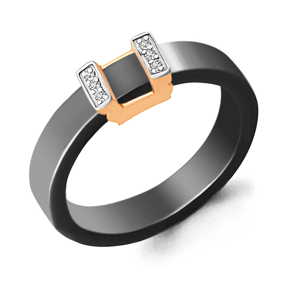 

Кольцо из серебра с керамикой р.  Aquamarine 68446_925_з, 68446_925_з