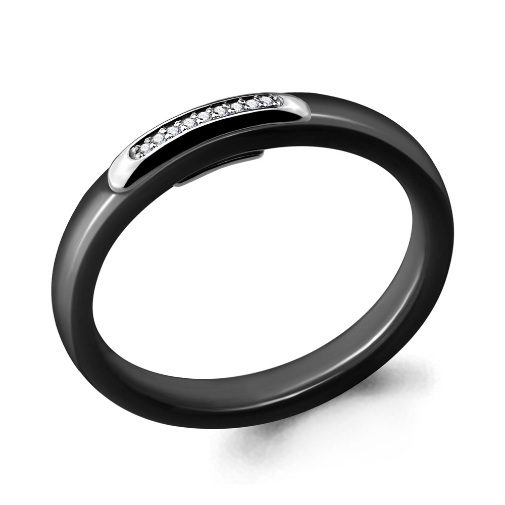 

Кольцо из серебра с керамикой р. 17,5 Aquamarine 68451А_925_р, 68451А_925_р