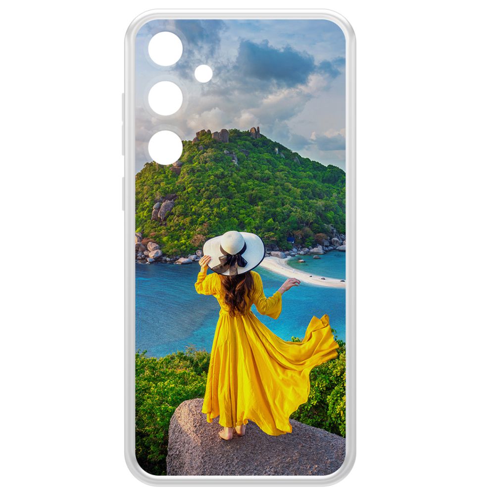 

Чехол-накладка Krutoff Clear Case Платье летнее женское для Samsung Galaxy A55 5G (A556), Прозрачный