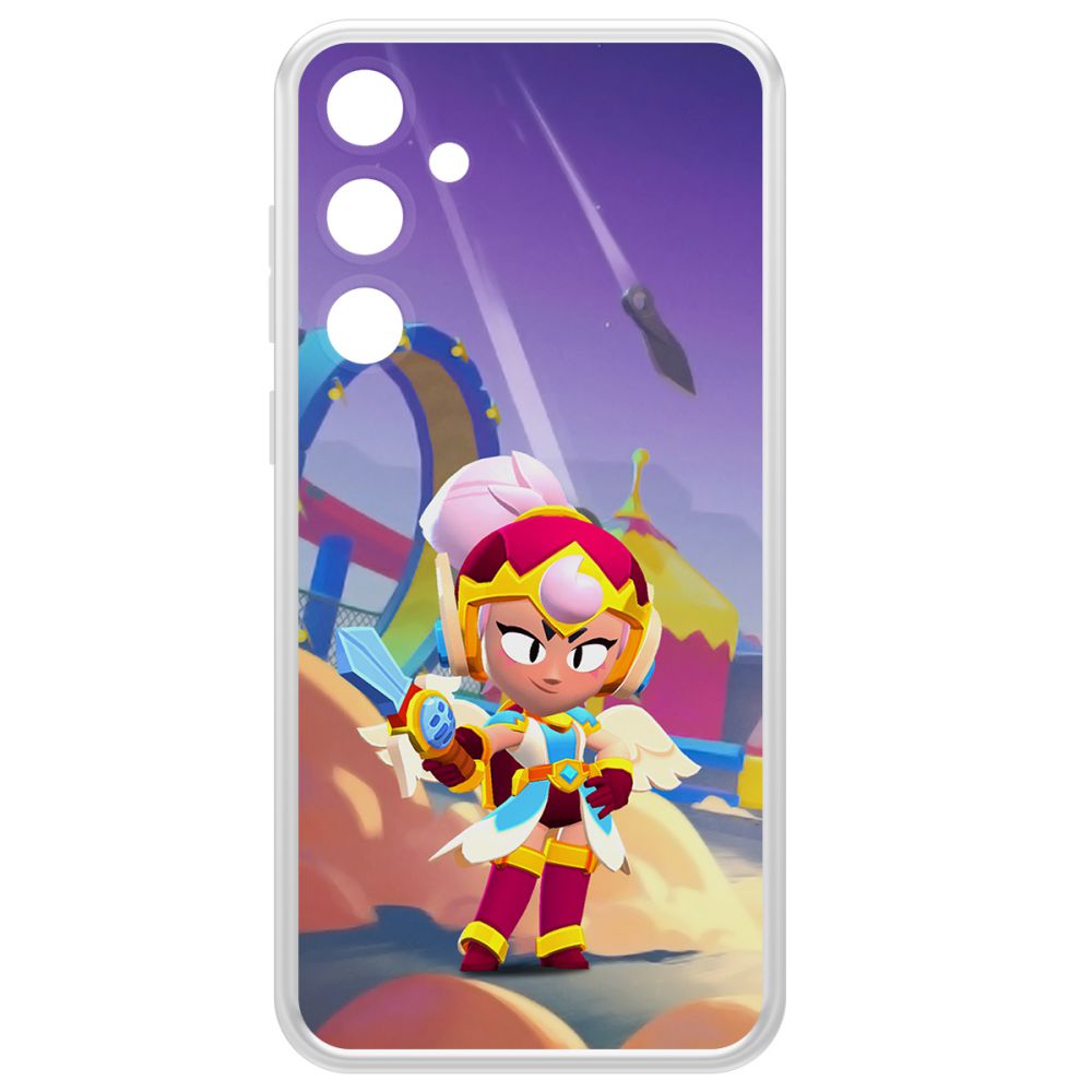 

Чехол-накладка Clear Case Brawl Stars-Валькирия Джанет для Samsung Galaxy A55 5G (A556), Прозрачный