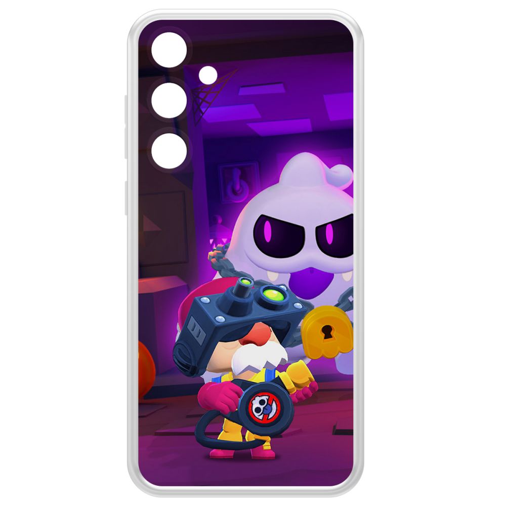 

Чехол-накладка Case Brawl Stars-Охотник за Скуиками Гэйл для Samsung Galaxy A55 5G (A556), Прозрачный