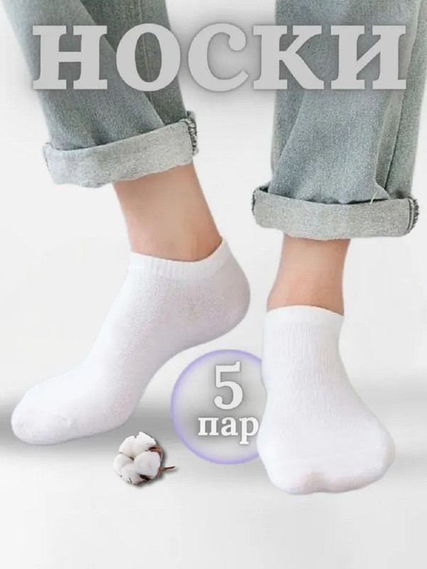 Комплект носков мужских Пингонс 10А1 белых 25, 5 пар