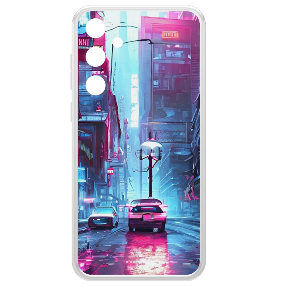 

Чехол-накладка Krutoff Clear Case Киберпанк Улица для Samsung Galaxy A55 5G (A556), Прозрачный