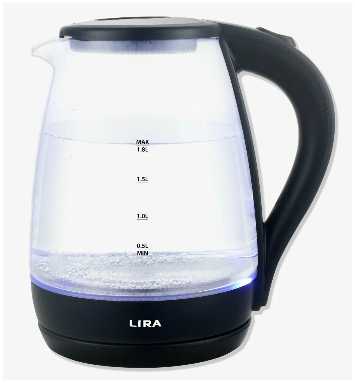Чайник электрический Lira LR 0105 1.8 л черный, прозрачный аккумулятор для ибп энергия акб gpl 12 75 s е0201 0105