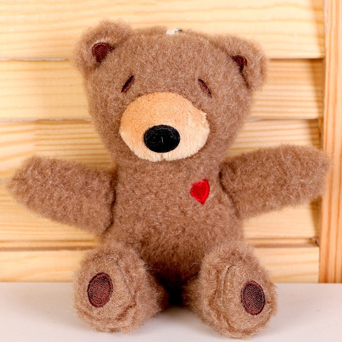 

Мягкая игрушка Мишка, 9824298, 15 см, Коричневый
