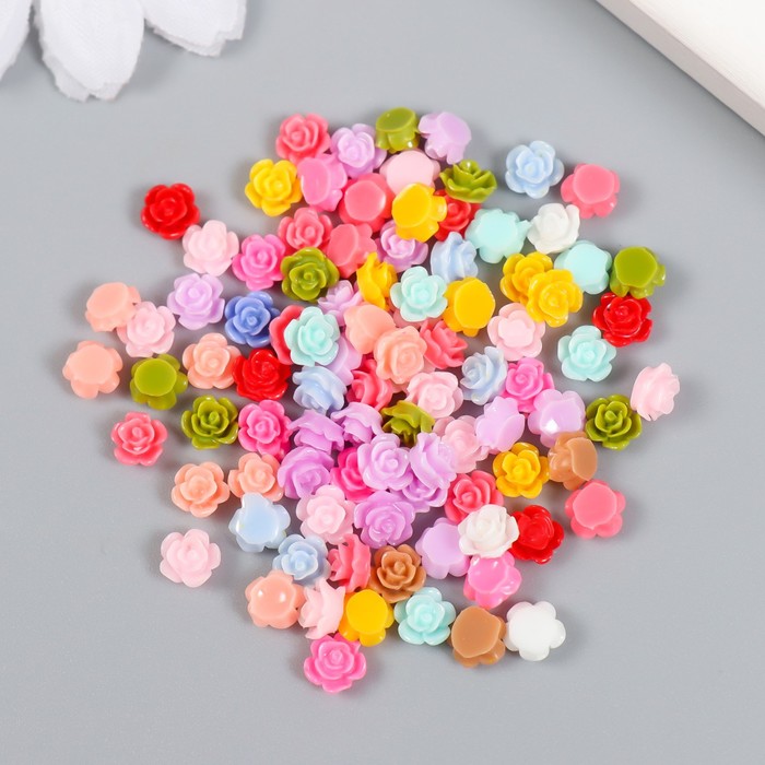 

Декор для творчества Арт Узор Цветные розочки набор 100 шт микс 0,6х0,6 см, 2шт, Разноцветный