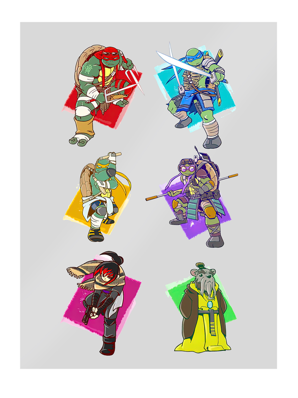 

Термонаклейки для одежды СувенирShop Черепашки ниндзя/TMNT A4 TS-MUTN3-A4/1, Разноцветный, TS-MUTN3-A4/1