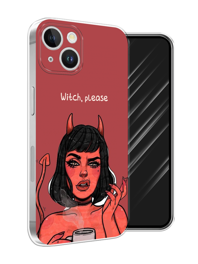 

Чехол Awog на Apple iPhone 15 Plus "Evil Girl", Бордовый;черный, 15650-1