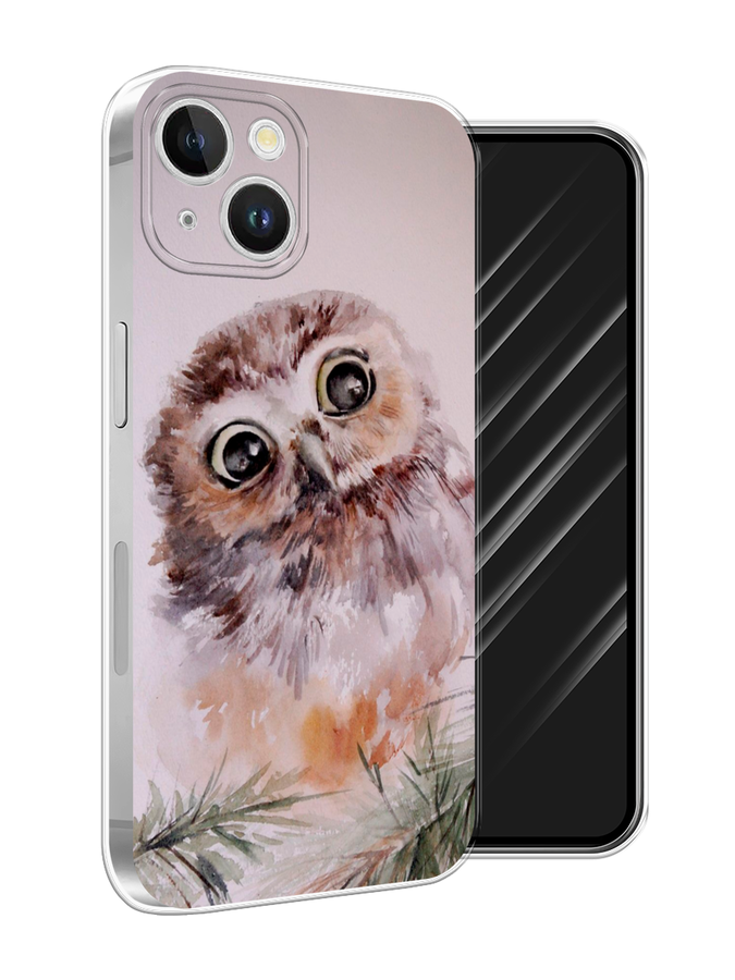 

Чехол Awog на Apple iPhone 15 Plus "Сова на розовом", Розовый;коричневый, 15650-1