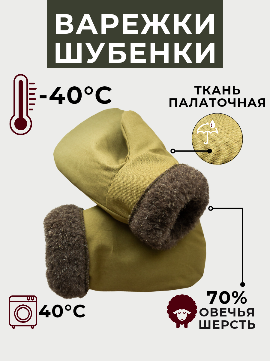 

Варежки унисекс MANZA 8-12 зеленые, Зеленый, 8-12