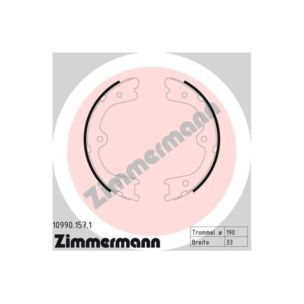 

Колодки тормозные барабанные MERCEDES-BENZ NISSAN ZIMMERMANN 109901571