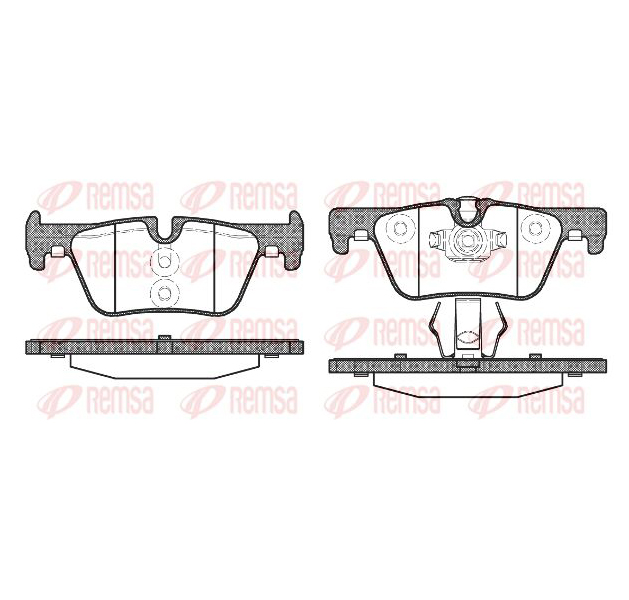 фото Колодки тормозные дисковые задние bmw 1 f20 1.6 11> remsa арт. 1476 00