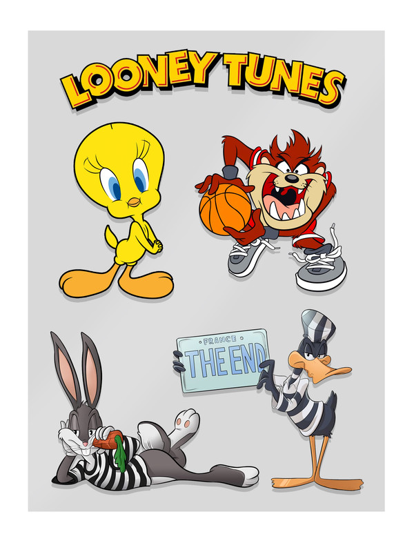 

Термонаклейки для одежды СувенирShop Looney Tunes/Луни Тюнс A4 TS-MULT2-A4/1, Разноцветный, TS-MULT2-A4/1