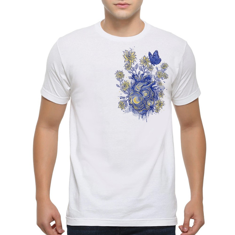 

Футболка мужская Dream Shirts Сердце Звездная Ночь белая 2XL, Белый, Сердце Звездная Ночь