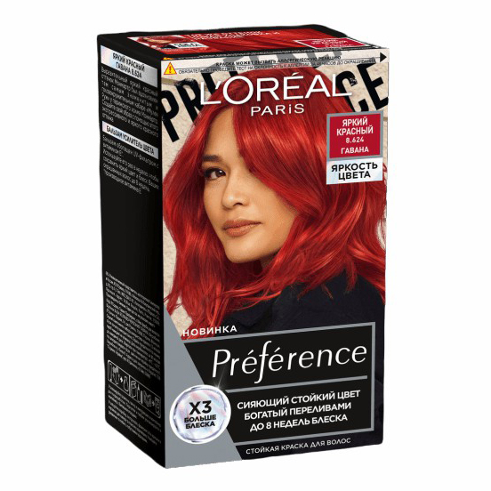 

Краска для волос L'Oreal Paris Preference Гавана ярко красный 174 мл