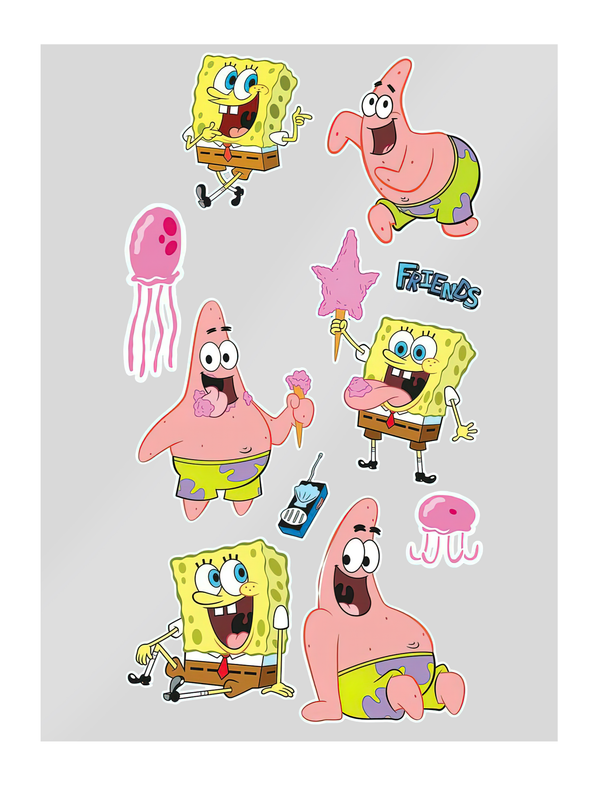 

Термонаклейки для одежды СувенирShop Sponge Bob/Спанч Боб A4 TS-MUSB2-A4/1, Разноцветный, TS-MUSB2-A4/1