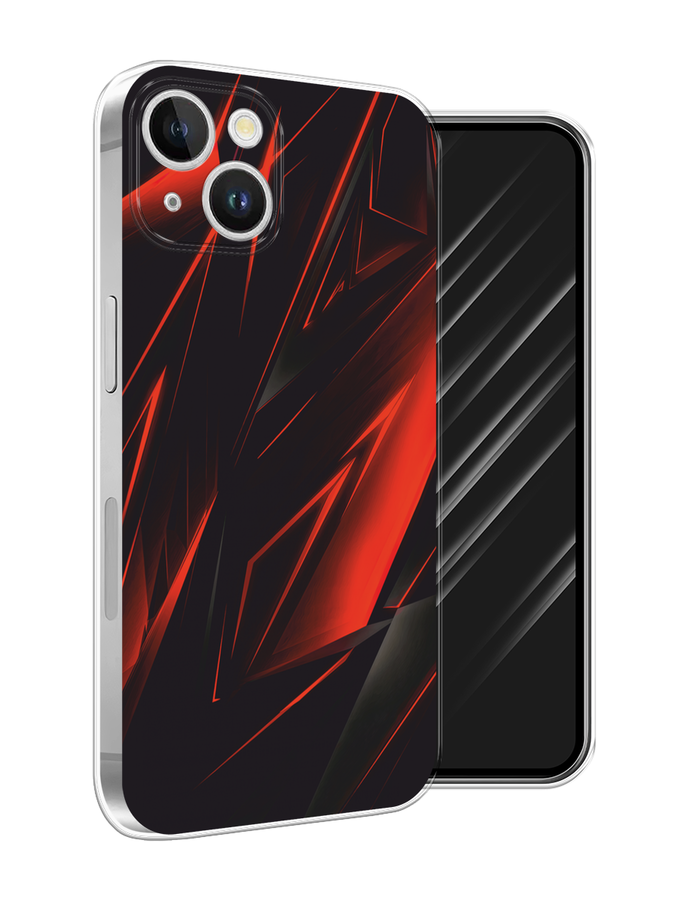 

Чехол Awog на Apple iPhone 15 Plus "Игровой фон", Бордовый;красный;черный, 15650-1