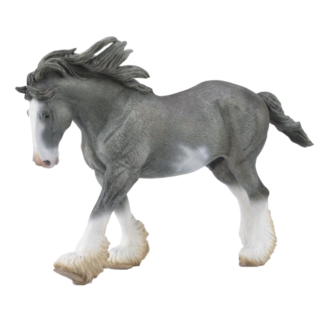 Фигурка животного Collecta Клейдесдальский жеребец серый 88620b 710₽