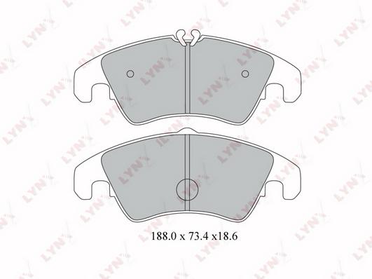 

Тормозные колодки LYNXauto передние для Audi A4 B8, A4 B8 avant, A5 07-17 BD1219