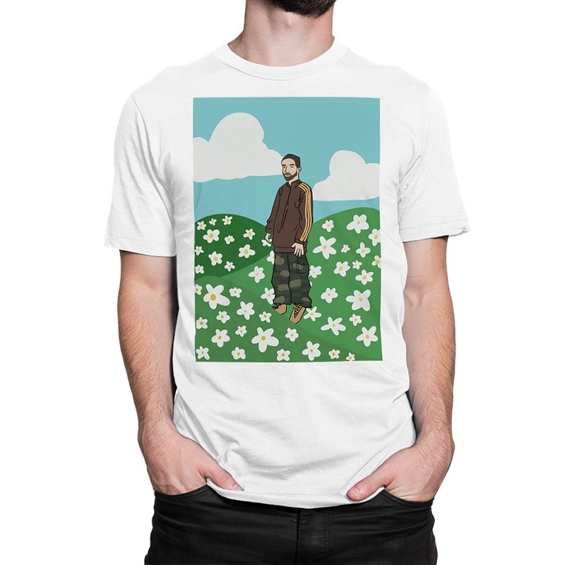

Футболка мужская Dream Shirts Роберт Паттинсон Мем белая L, Белый, Роберт Паттинсон Мем