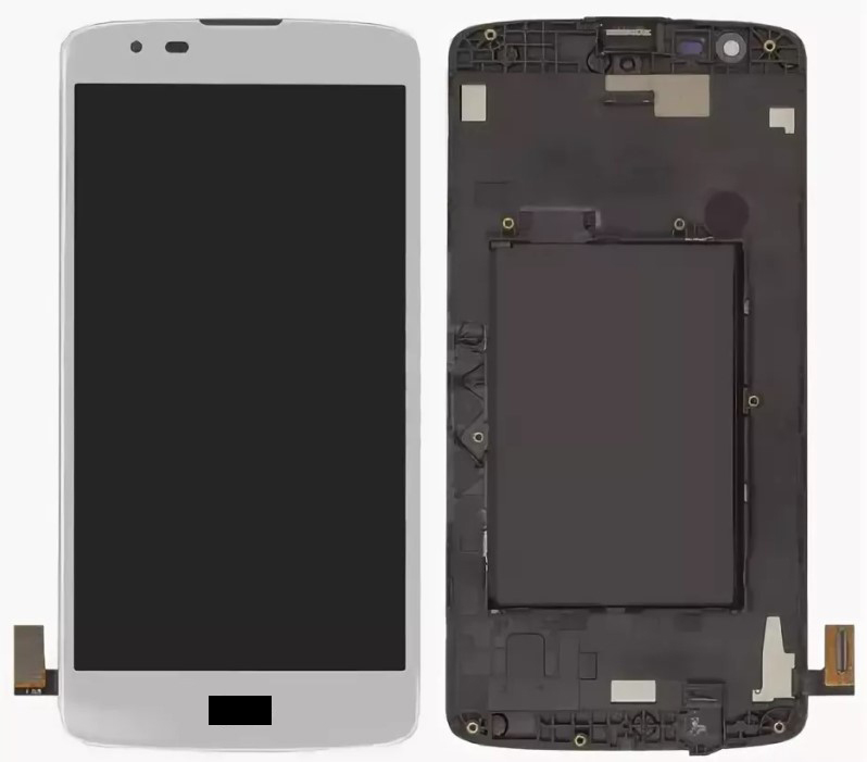 

Дисплей с тачскрином для LG K350E (K8 LTE) белый с рамкой, для LG K350E (K8 LTE)