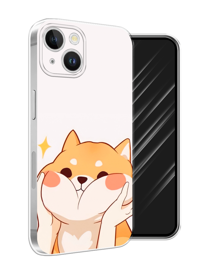 

Чехол Awog на Apple iPhone 15 Plus "Сладкий песик", Оранжевый, 15650-1