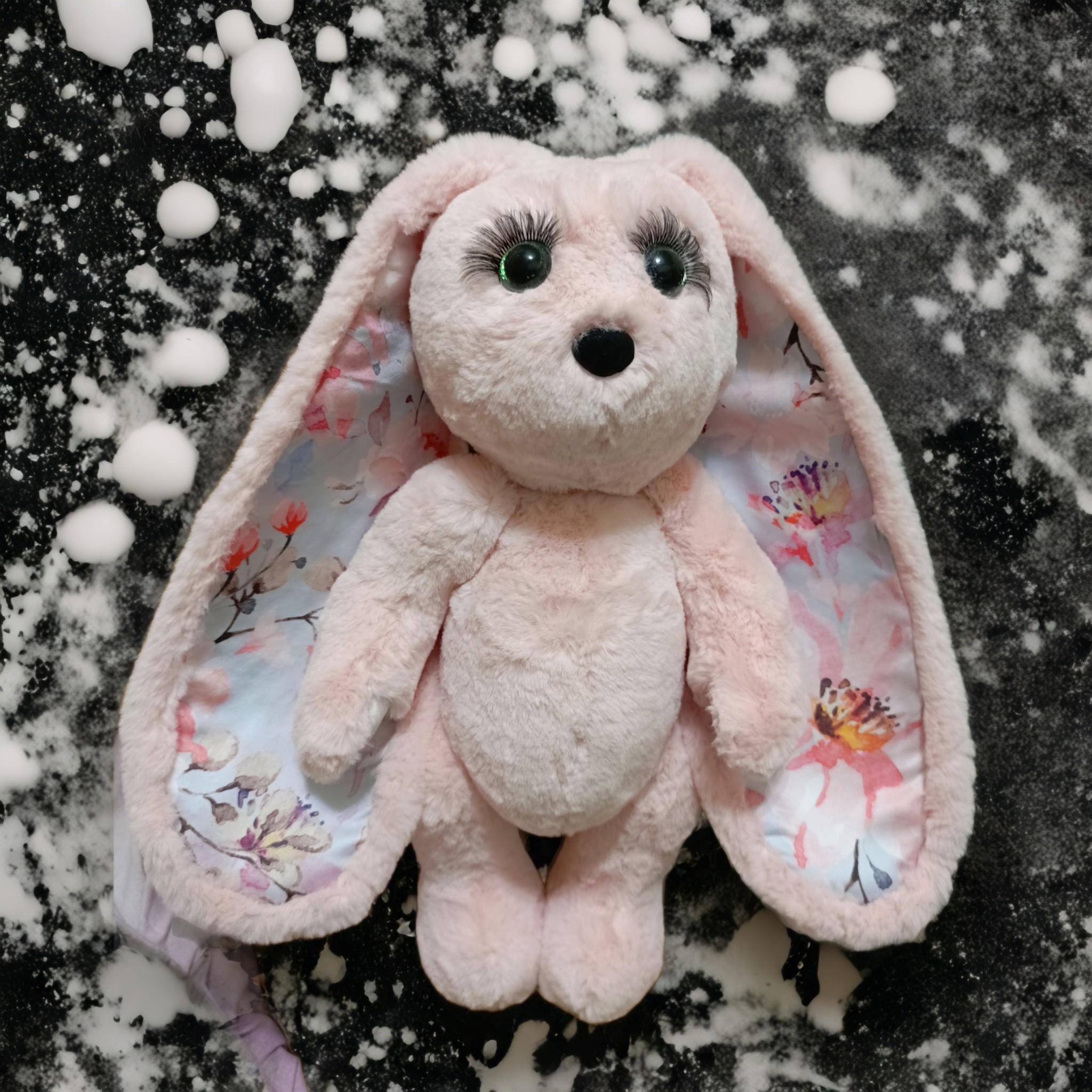 

Мягкая игрушка Зайка MINK 36 см розовый, Зайка