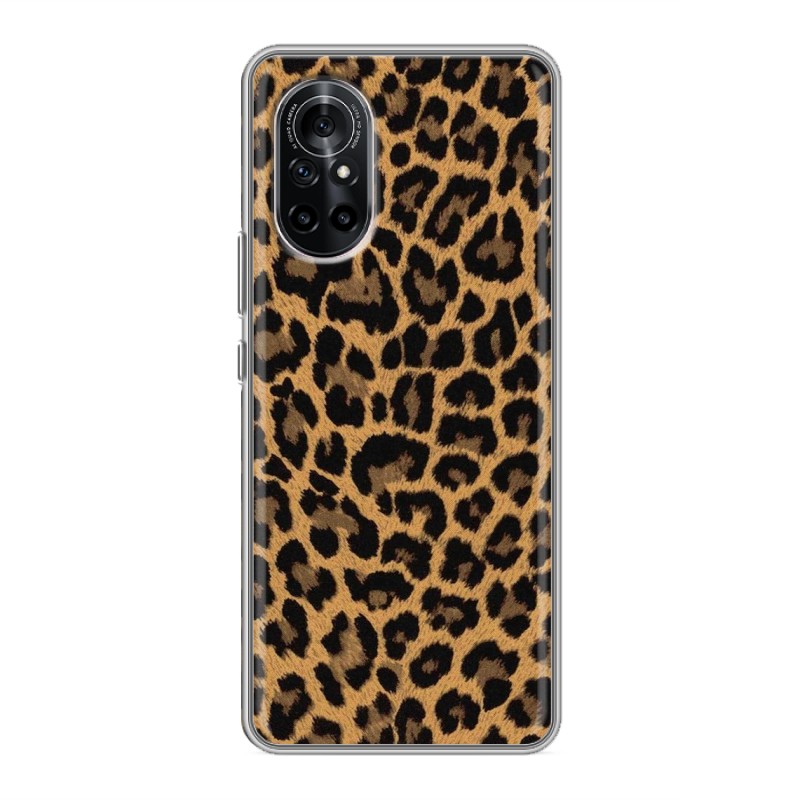 

Дизайнерский силиконовый чехол для Huawei Nova 8 Леопард узор