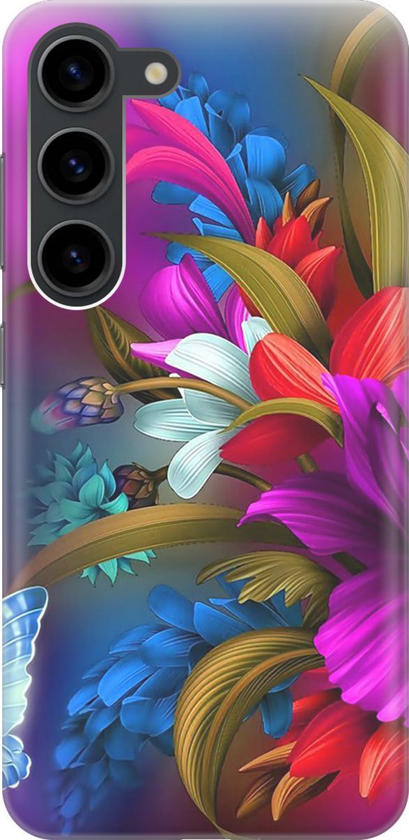 

Силиконовый чехол на Samsung Galaxy S23 с принтом "Фантастические цветы", Зеленый;красный, 158294