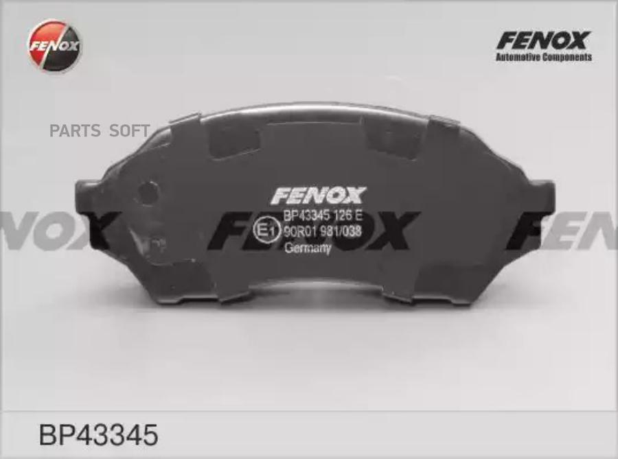 

Колодки дисковые передние \ Mazda 323 1.4i-2.0TD 16V 98-01 1шт FENOX BP43345 BP43345