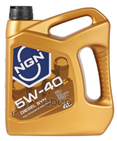 NGN Моторное масло Ngn Diesel Syn 5W-40 Cf/Sn Синт 4л