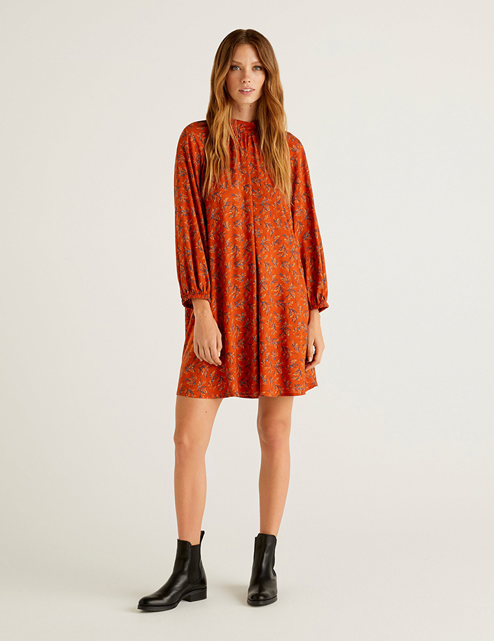 

Повседневное платье женское United Colors of Benetton 21A_4JWY5VCI5 разноцветное M, 21A_4JWY5VCI5