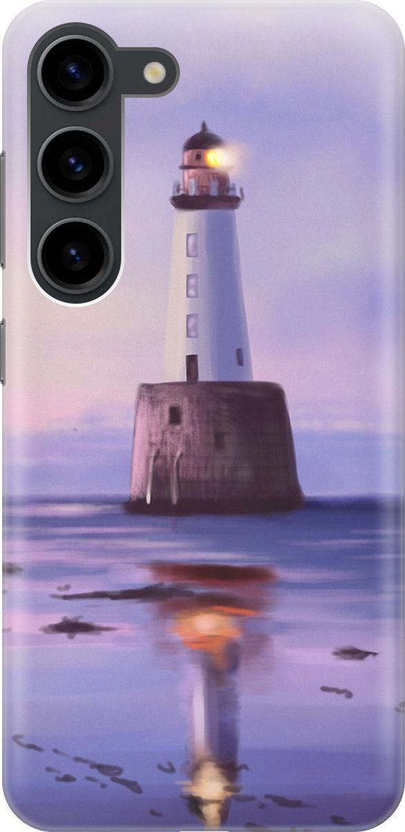 

Силиконовый чехол на Samsung Galaxy S23 с принтом "Маяк", Синий;фиолетовый, 158292