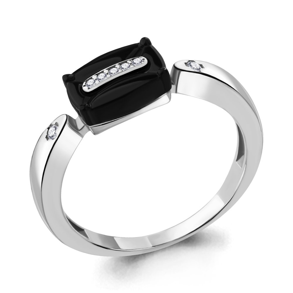 

Кольцо из серебра с керамикой р. , Aquamarine 68471А_925_р, 68471А_925_р