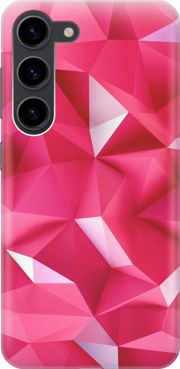 

Силиконовый чехол на Samsung Galaxy S23 с принтом "Малиновые ромбы", Красный;розовый, 158286
