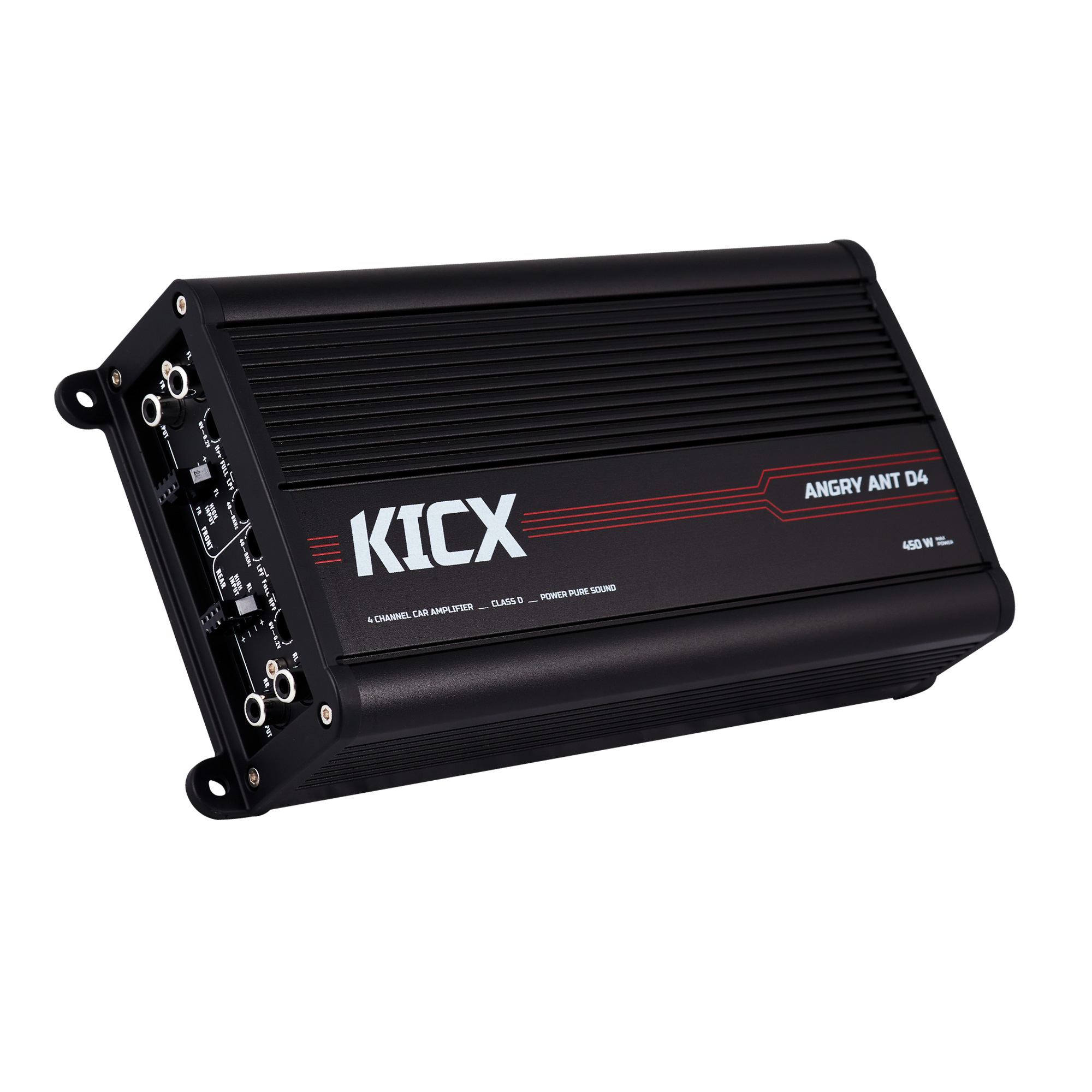 Усилитель автомобильный KICX Angry Ant D4 (4 канала, 450 Вт, класс D, 1 шт)