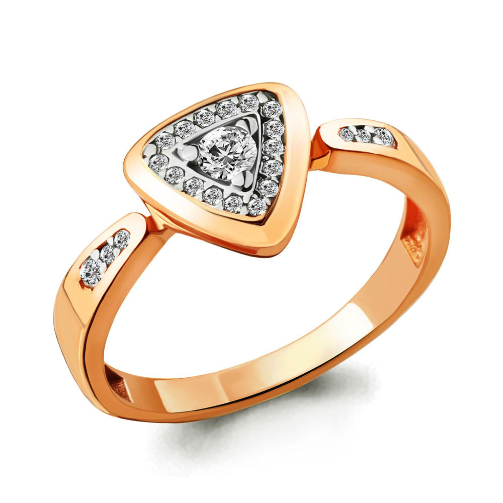 

Кольцо из серебра с фианитом р.  Aquamarine 68479А_925_з, 68479А_925_з