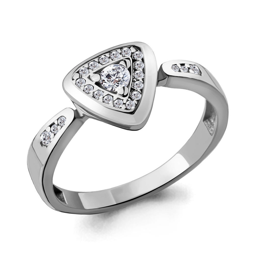 

Кольцо из серебра с фианитом р. 18 Aquamarine 68479А_925_р, 68479А_925_р