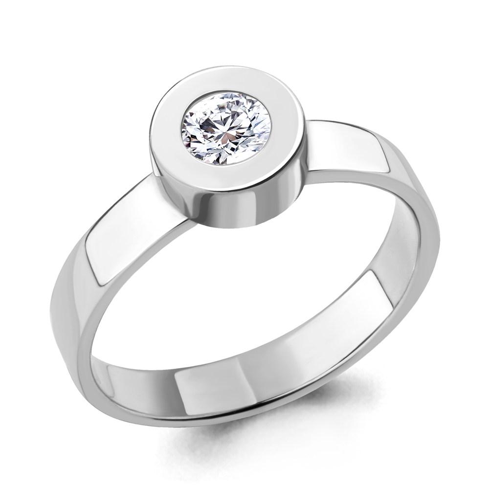 

Кольцо из серебра с фианитом р. 16 Aquamarine 68481_925_р, 68481_925_р