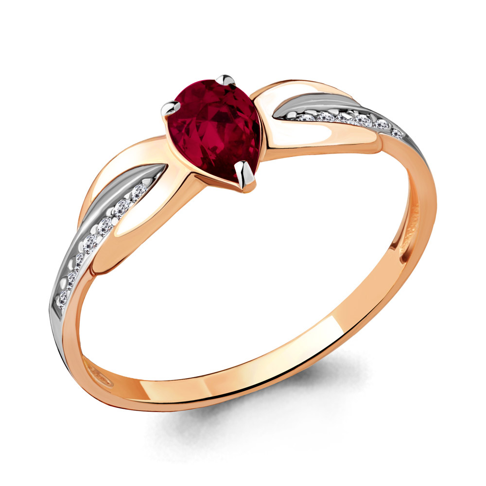

Кольцо из серебра с фианитом р. 16 Aquamarine 68485101В_925_з, 68485101В_925_з