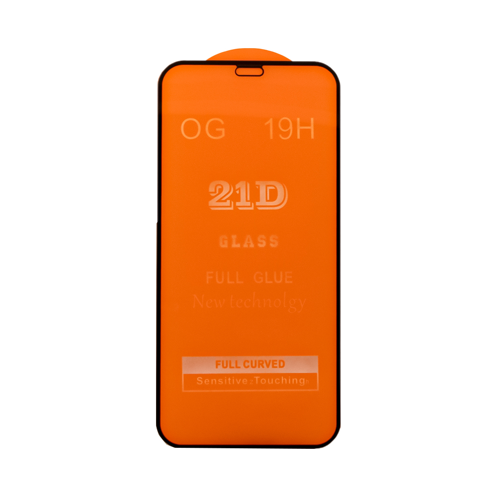 фото Защитное стекло для iphone 12 mini full curved glass 21d 0,3 мм orange lp