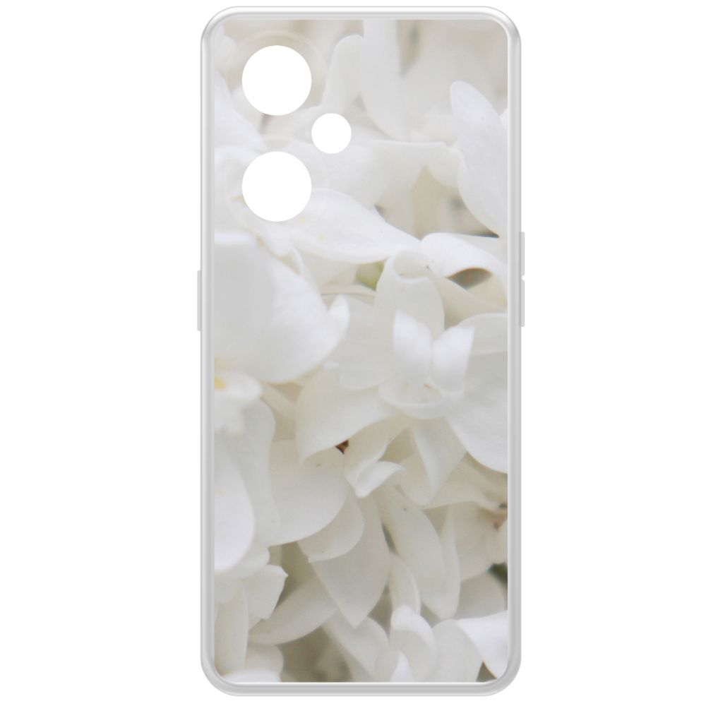 

Чехол-накладка Krutoff Clear Case Белые лилии для OnePlus Nord CE 3 Lite, Прозрачный