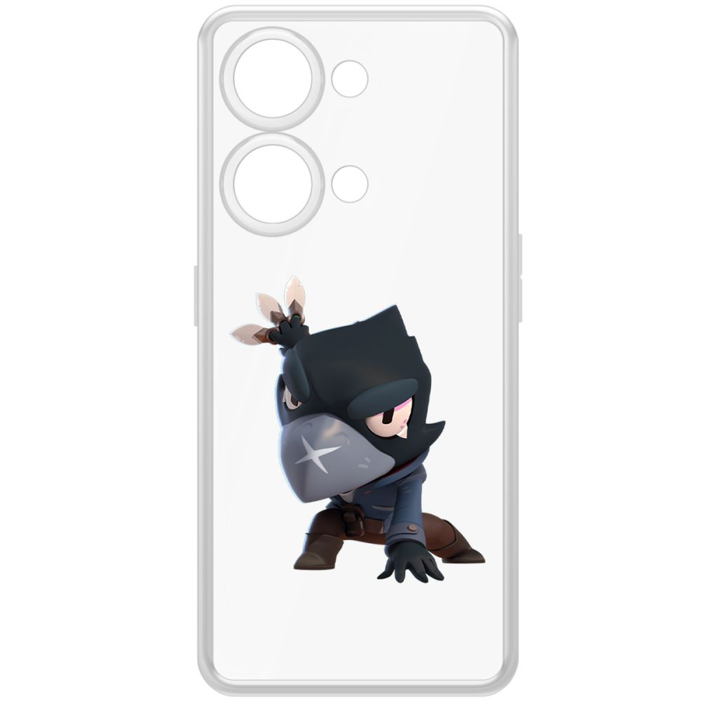 

Чехол-накладка Krutoff Clear Case Brawl Stars-Ворон для OnePlus Nord 3 5G, Прозрачный