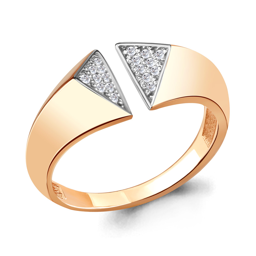 

Кольцо из серебра с фианитом р. 17,5 Aquamarine 68491А_925_з, 68491А_925_з