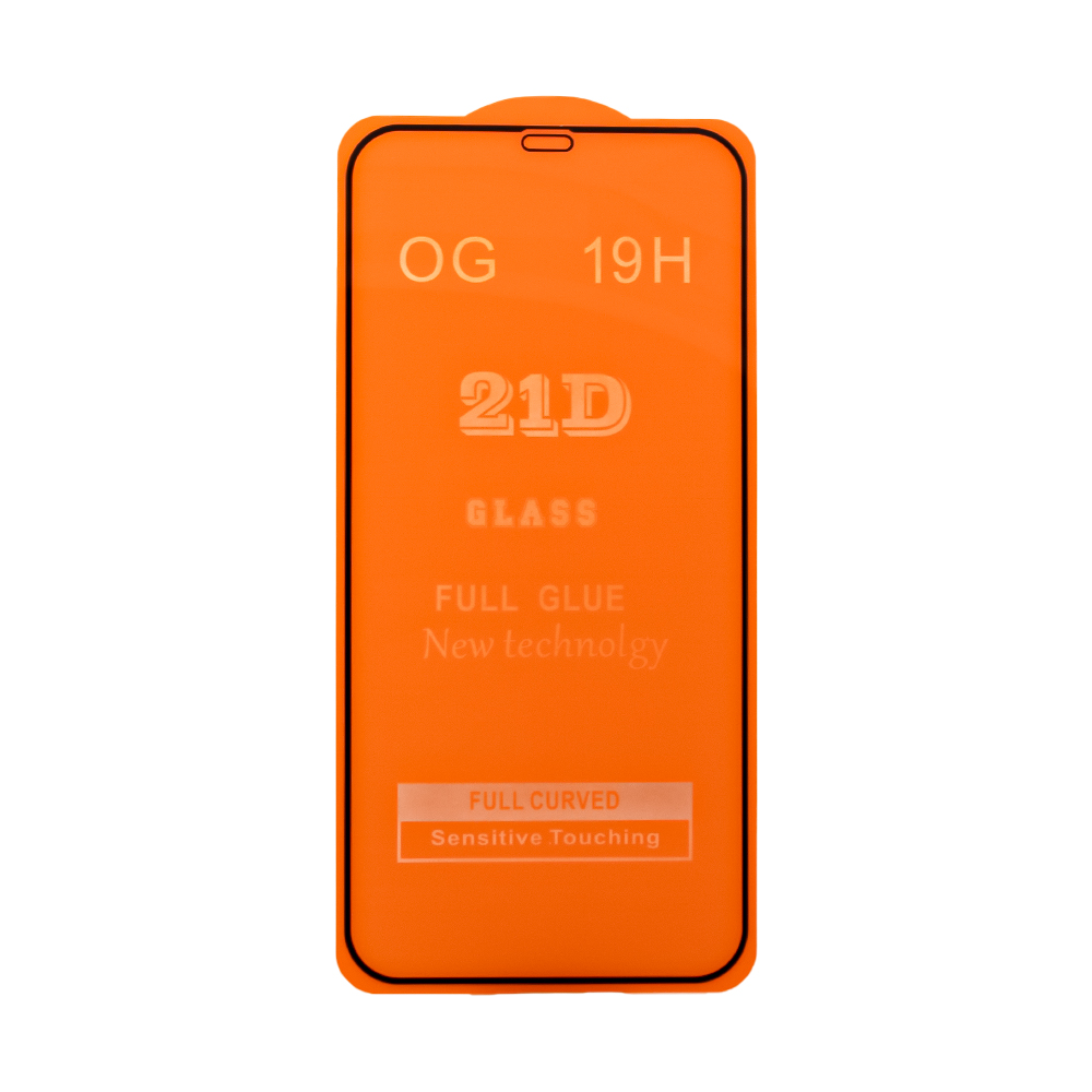 фото Защитное стекло для iphone 12 pro max full curved glass 21d 0,3 мм orange lp