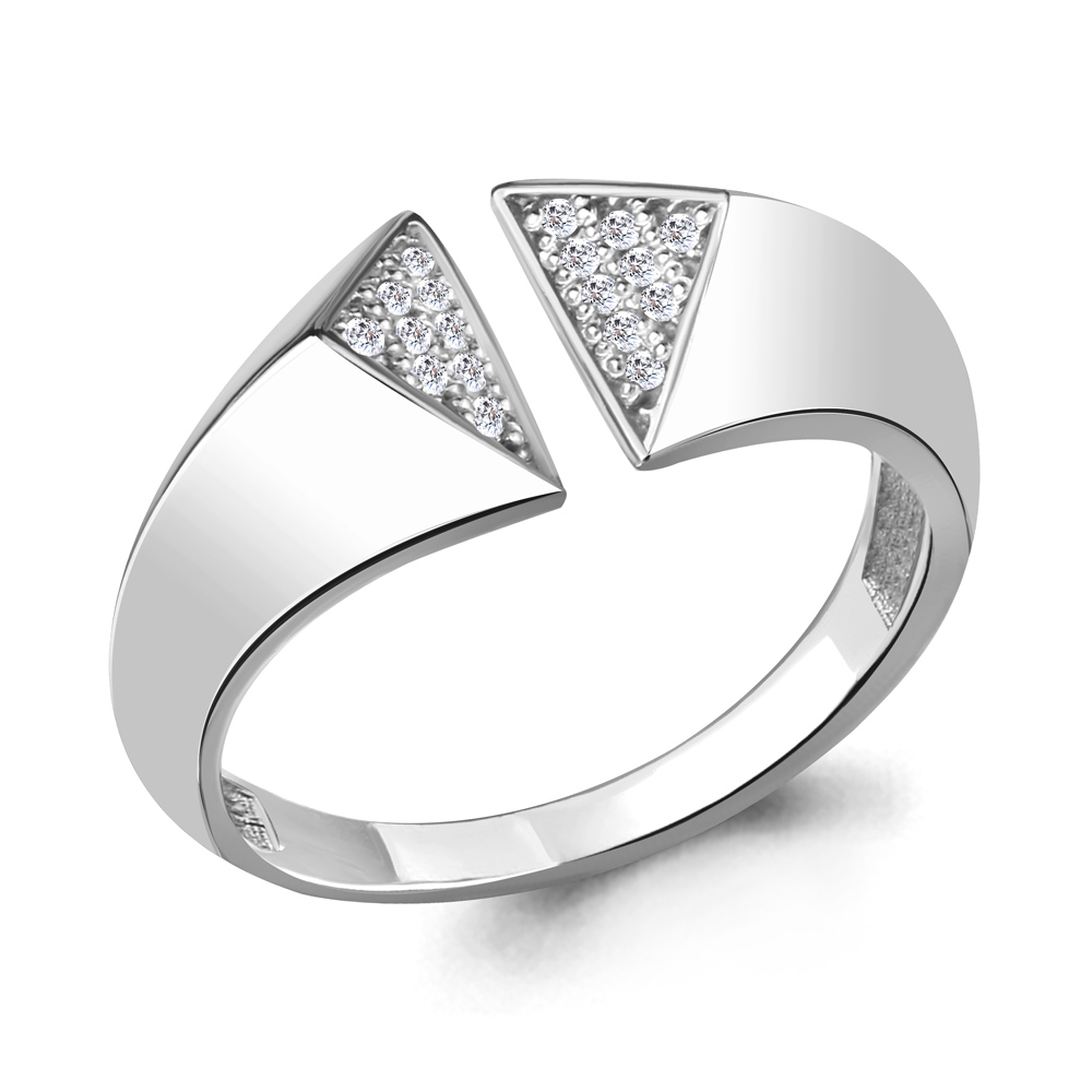 

Кольцо из серебра с фианитом р. 18 Aquamarine 68491А_925_р, 68491А_925_р