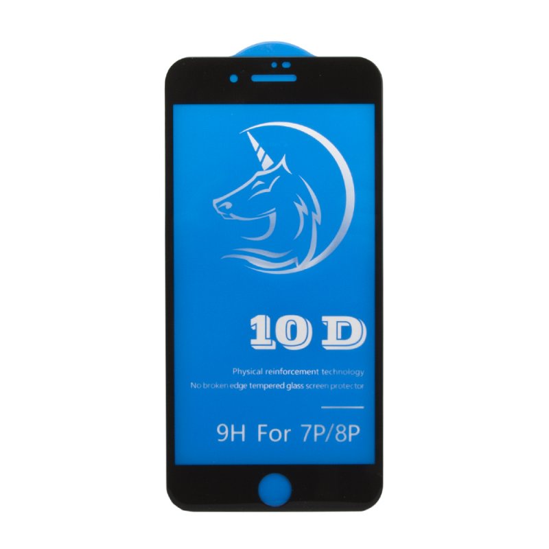

Защитное стекло 10D для iPhone 7 Plus/8 Plus T. G. черное 0,33 мм (ударопрочное)
