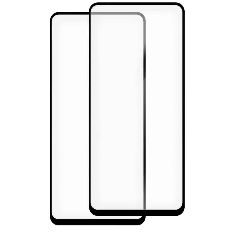 

Стекло защитное гибридное Krutoff Full Glue Premium для Huawei P40 (2шт)